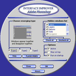 Adobe Photoshop Interface Improver Screenshot